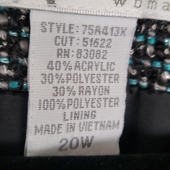 Tweed Lightweight 3 Jeweled Coated Metal Button Blazer Jcket - Picture 11 of 11